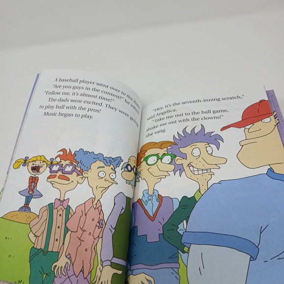 Nickelodeon Rugrats Book Major League Dads Hardcover Good Condition Fathers Day - Picture 5 of 6